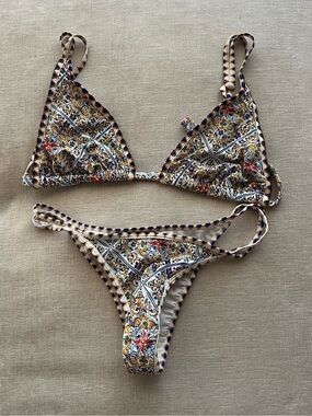 Bydee beaded Sicilia bikini set.